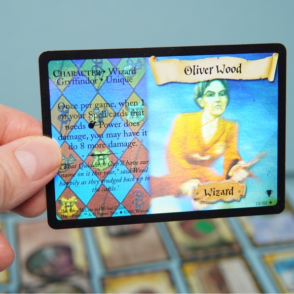 Harry 2001 Potter Trading Card Game Lot 12 Cards Foil Holo Oliver Wood Commons - Picture 4 of 5